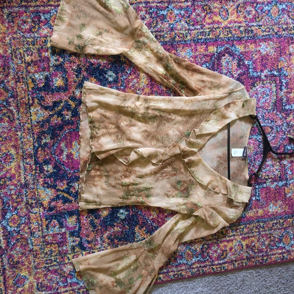 vintage sheer top y2k